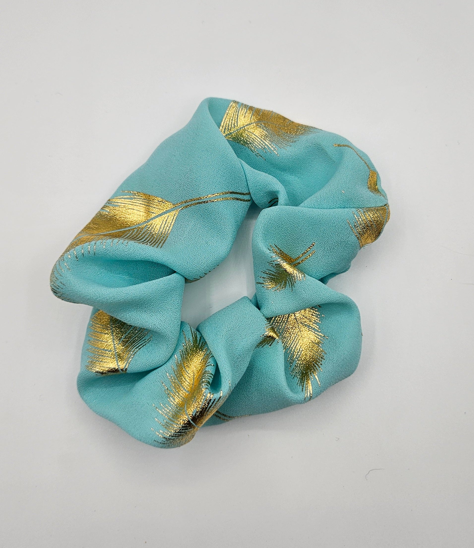 Scrunchie met gouden veren - Wie Noah