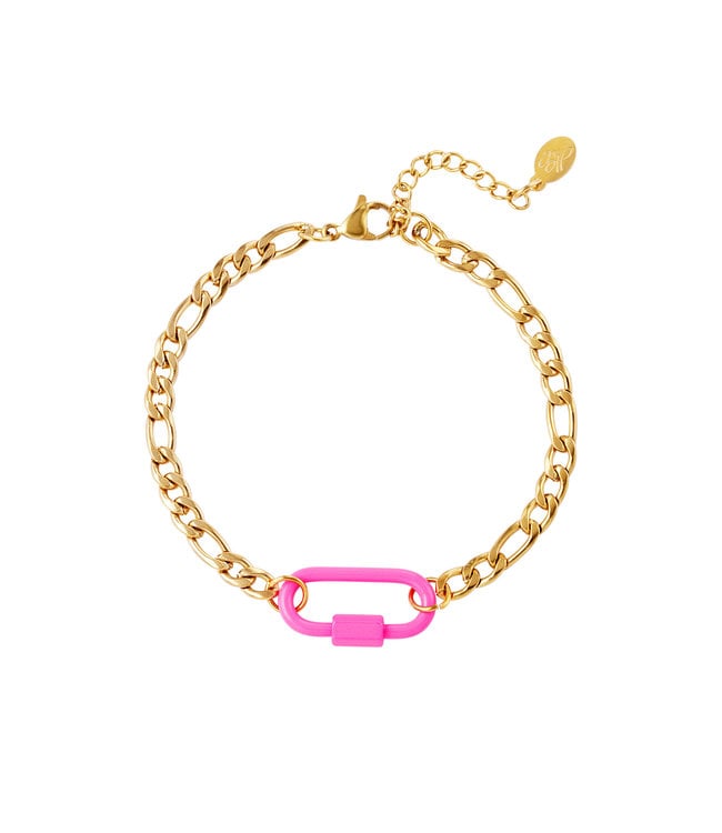Schakel armband roze Wie Noah
